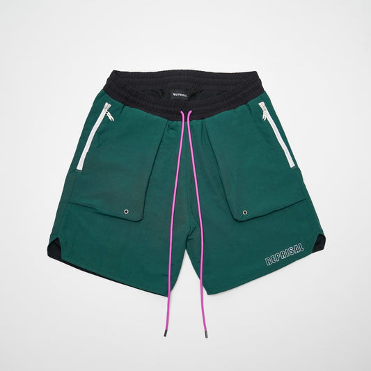 Hunter Green Nylon Short