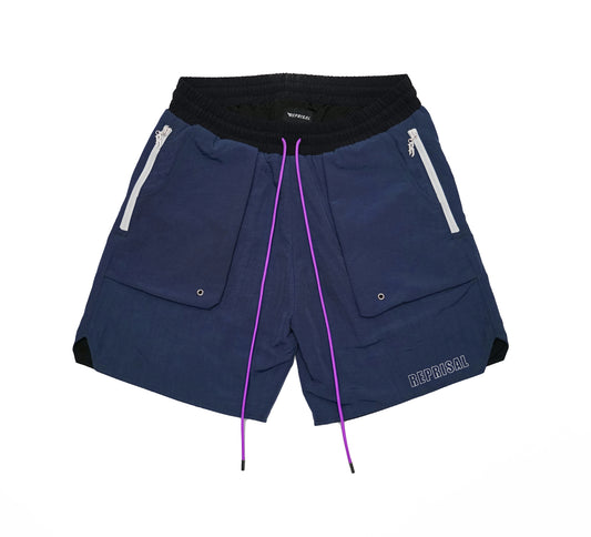 Navy Blue Nylon Short